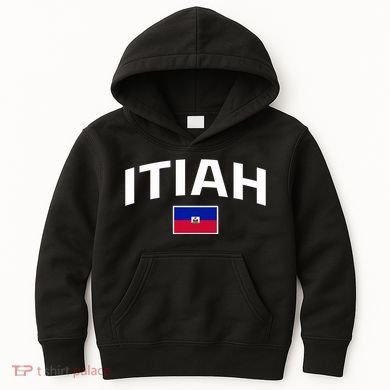 Itiah Haiti Flag Kids Hoodie