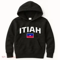 Itiah Haiti Flag Kids Hoodie thumb 0