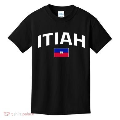 Itiah Haiti Flag Kids T-Shirt