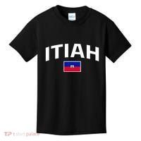 Itiah Haiti Flag Kids T-Shirt thumb 0