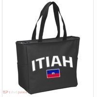 Itiah Haiti Flag Tote Bag thumb 2