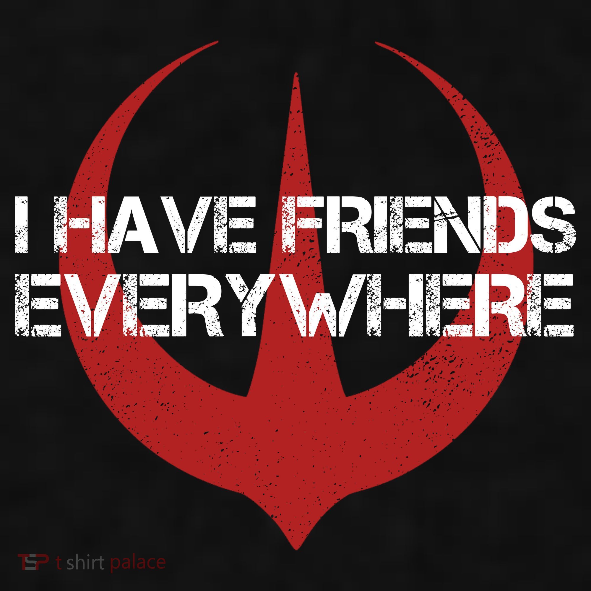 I Have Friends Everywhere Ladies PosiCharge Tri-Blend Wicking Tank