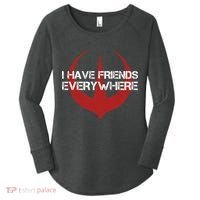 I Have Friends Everywhere Women's Perfect Tri Tunic Long Sleeve Shirt thumb 0