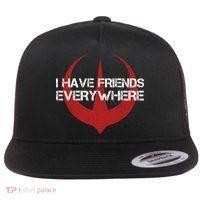 I Have Friends Everywhere Flat Bill Trucker Hat thumb 0