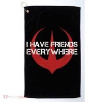 I Have Friends Everywhere Golf Towel thumb 0