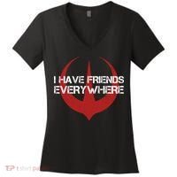 I Have Friends Everywhere Women's V-Neck T-Shirt thumb 0