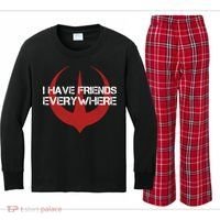 I Have Friends Everywhere Kids Long Sleeve Plaid Pajama Set thumb 0