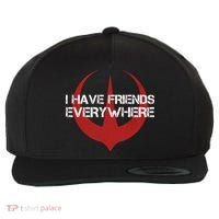 I Have Friends Everywhere Wool Snapback Cap thumb 0
