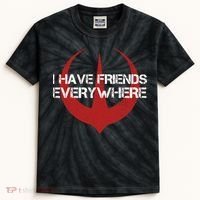 I Have Friends Everywhere Kids Tie-Dye T-Shirt thumb 0