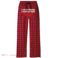 I Have Friends Everywhere Women's Flannel Plaid Pajama Pants thumb 0