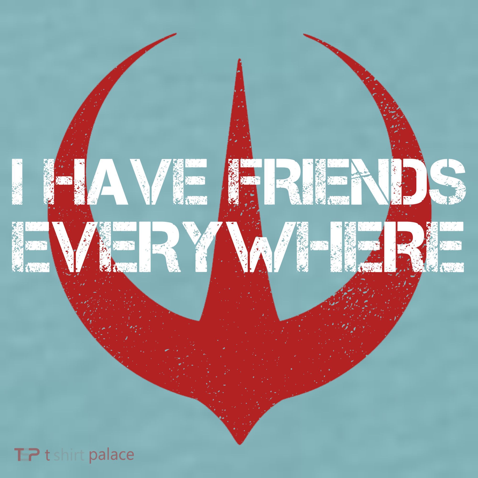 I Have Friends Everywhere Sueded Cloud Jersey T-Shirt