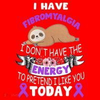 I Have Fibromyalgia I Don't Have The Energy Awareness Great Gift Cute Gift Santa Hat thumb 1