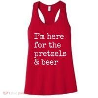 Im Here For The Pretzels And Beer Oktoberfest Women's Tank Top thumb 0