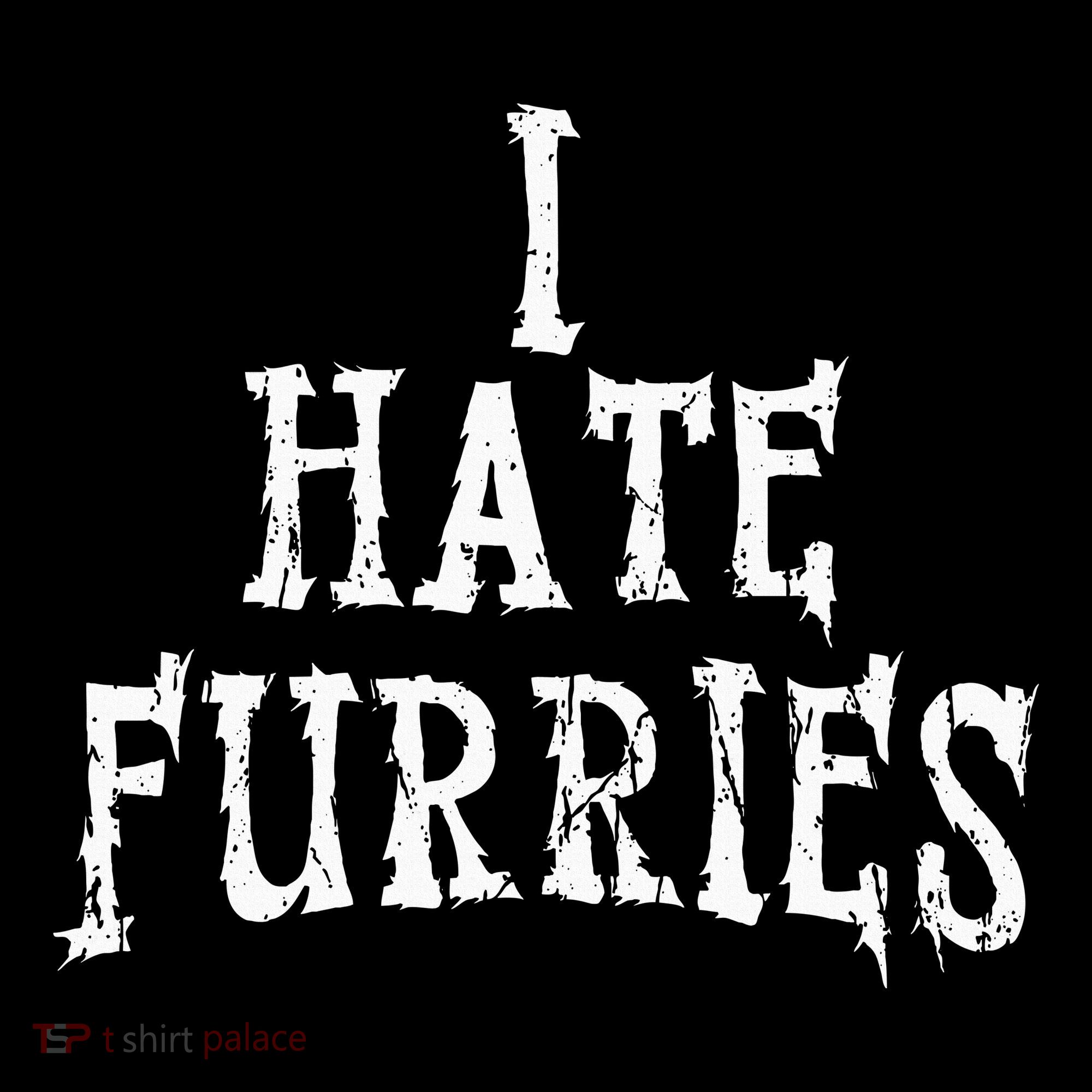 I Hate Furries Furry Fandom Women's Crop Top Tee