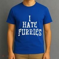 I Hate Furries Furry Fandom T-Shirt thumb 3