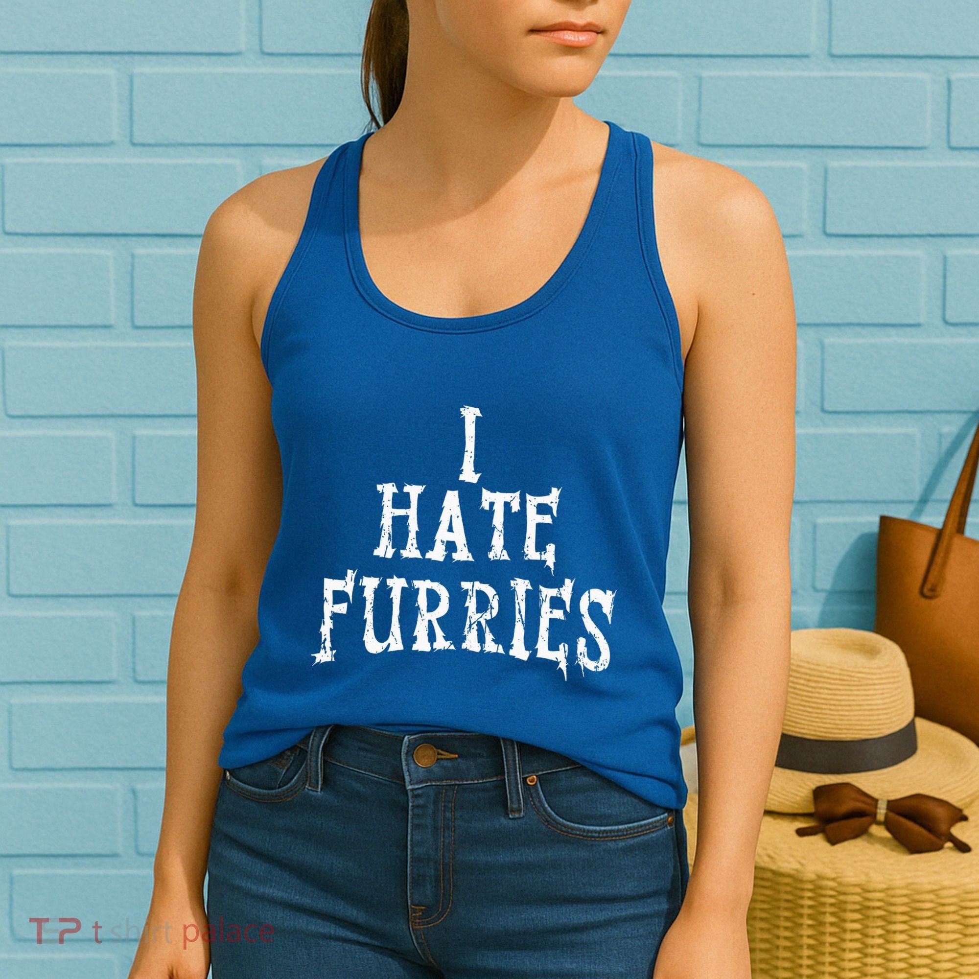 I Hate Furries Furry Fandom Women's Tank Top