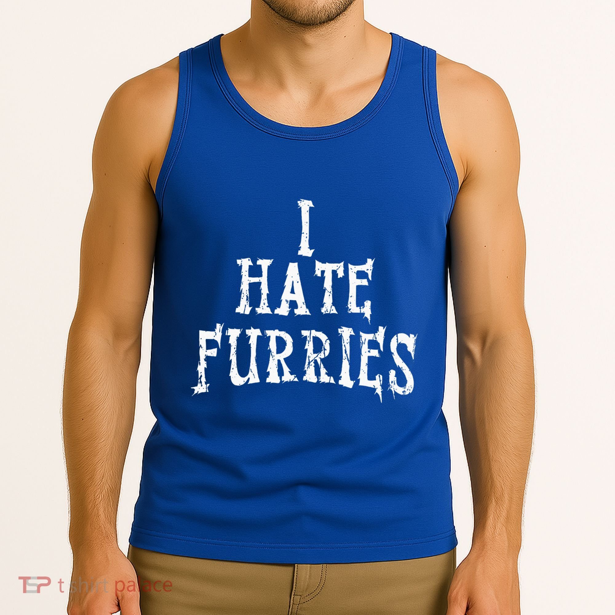 I Hate Furries Furry Fandom Tank Top