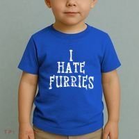 I Hate Furries Furry Fandom Toddler T-Shirt thumb 2