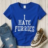 I Hate Furries Furry Fandom Women's T-Shirt thumb 3