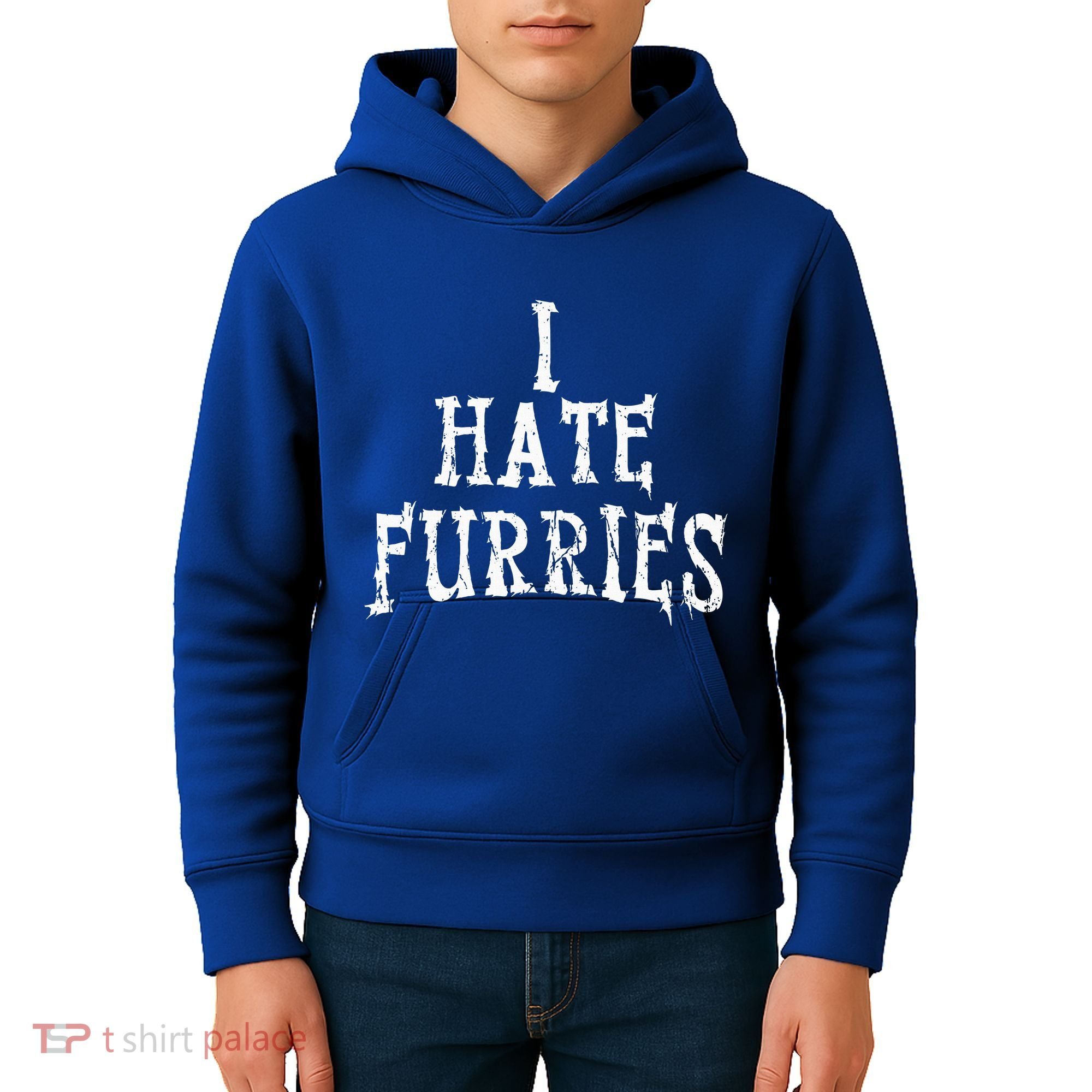 I Hate Furries Furry Fandom Kids Hoodie
