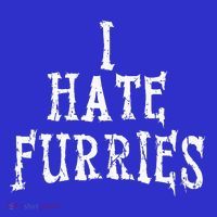 I Hate Furries Furry Fandom Kids Long Sleeve Shirt thumb 2