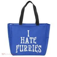 I Hate Furries Furry Fandom Tote Bag thumb 0