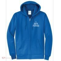 I Hate Furries Furry Fandom Full Zip Hoodie thumb 0