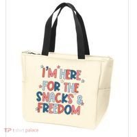 I'm Here For The Snacks And Freedom 4th of July Tote Bag thumb 3