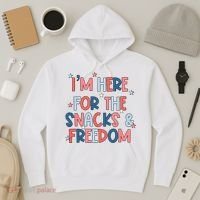 I'm Here For The Snacks And Freedom 4th of July Hoodie thumb 3