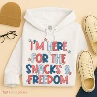 I'm Here For The Snacks And Freedom 4th of July Hoodie thumb 4
