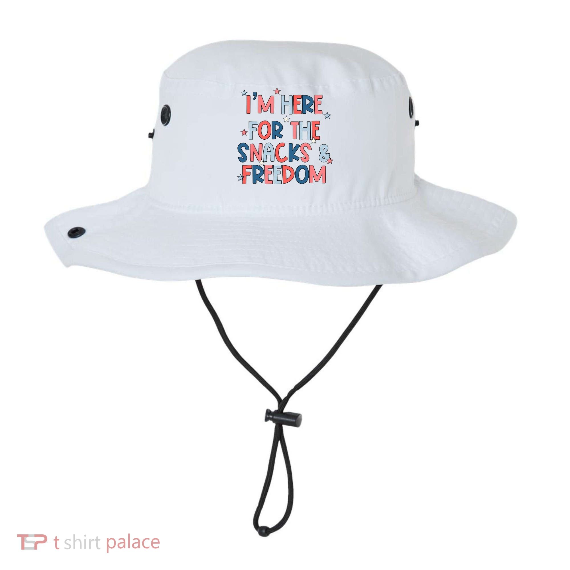 I'm Here For The Snacks And Freedom 4th of July Bucket Hat