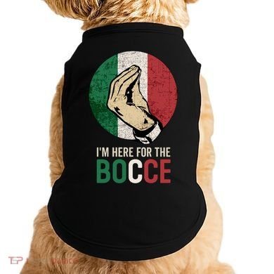 IM Here For The Bocce Doggie Tank
