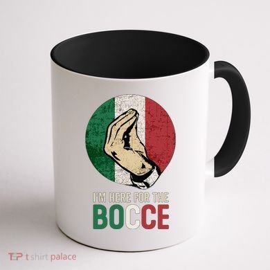 IM Here For The Bocce Coffee Mug back