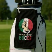 IM Here For The Bocce Golf Towel thumb 2