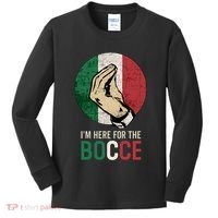 IM Here For The Bocce Kids Long Sleeve Shirt thumb 0