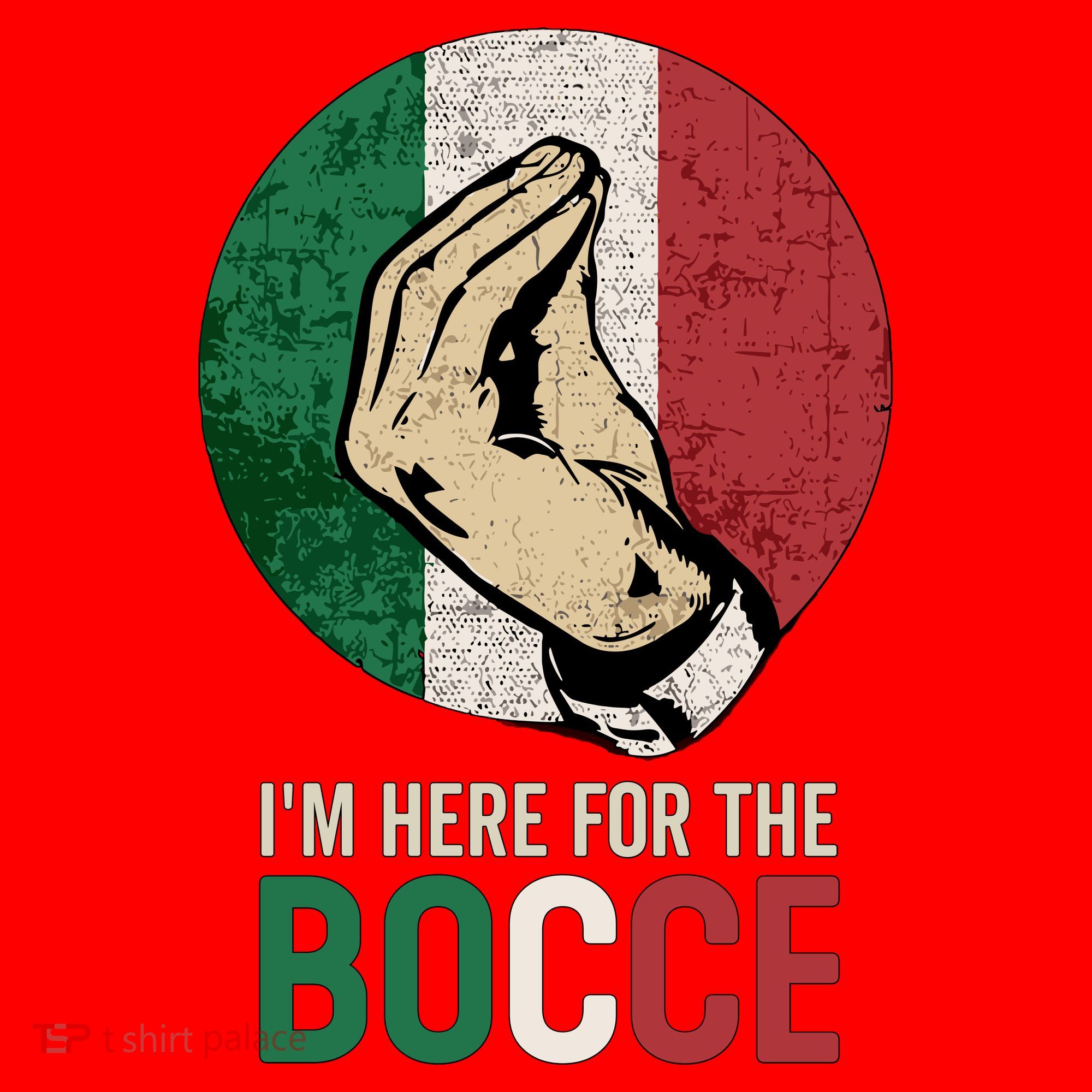 IM Here For The Bocce Santa Hat