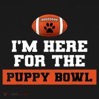 I'm Here For The Puppy Bowl Funny Dog Ornament thumb 1