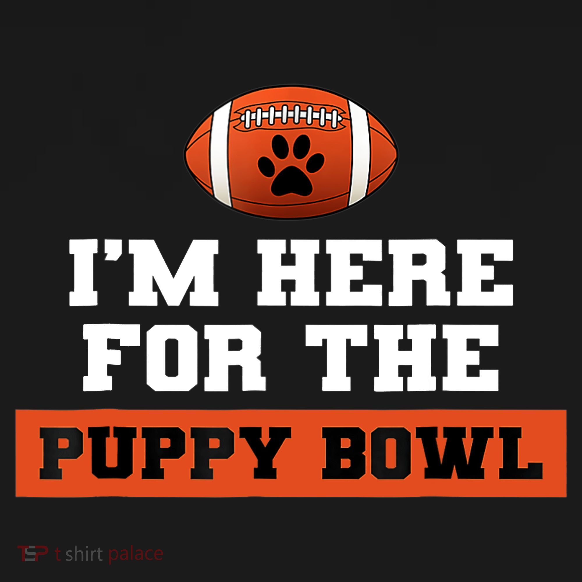 I'm Here For The Puppy Bowl Funny Dog Ornament