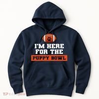 I'm Here For The Puppy Bowl Funny Dog Hoodie thumb 0