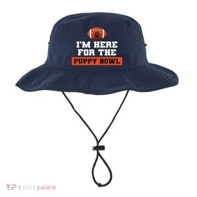 I'm Here For The Puppy Bowl Funny Dog Bucket Hat