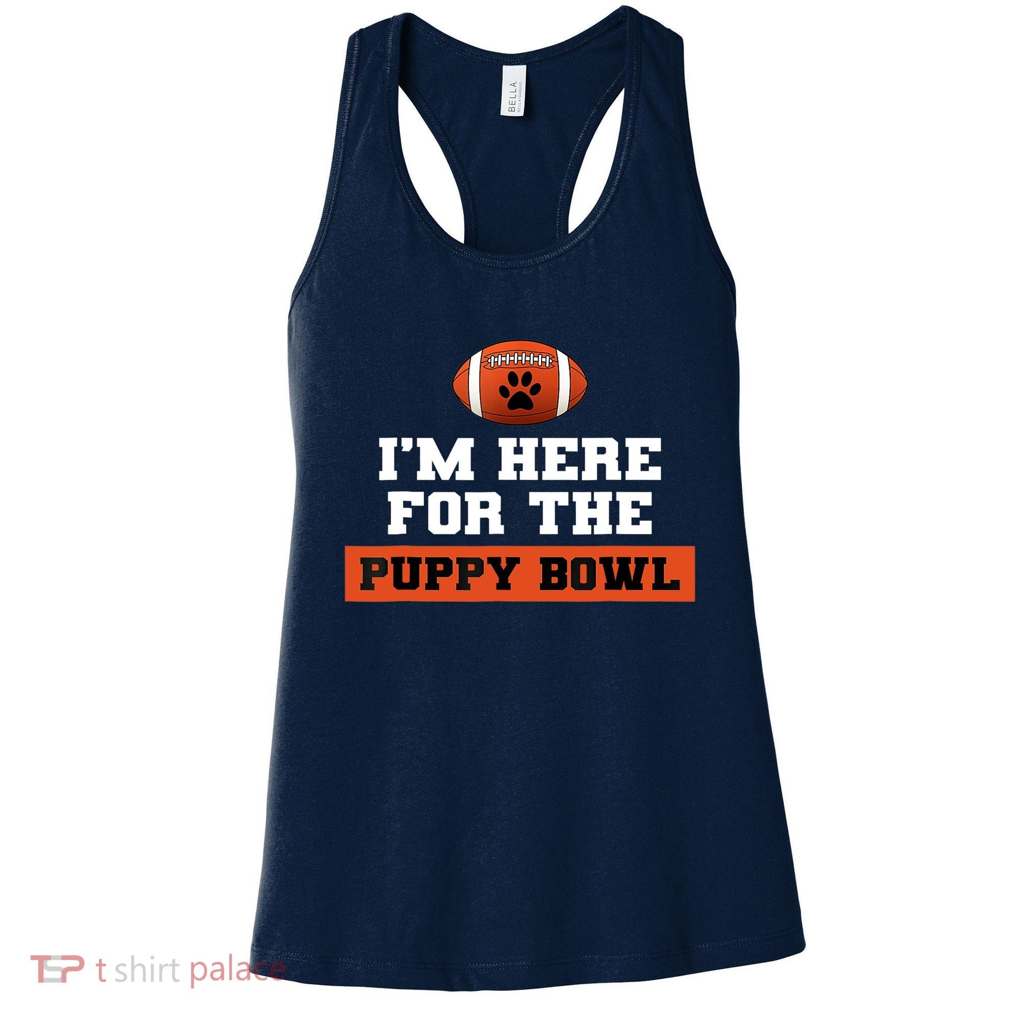 I'm Here For The Puppy Bowl Funny Dog Women's Tank Top