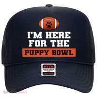 I'm Here For The Puppy Bowl Funny Dog Hat thumb 0
