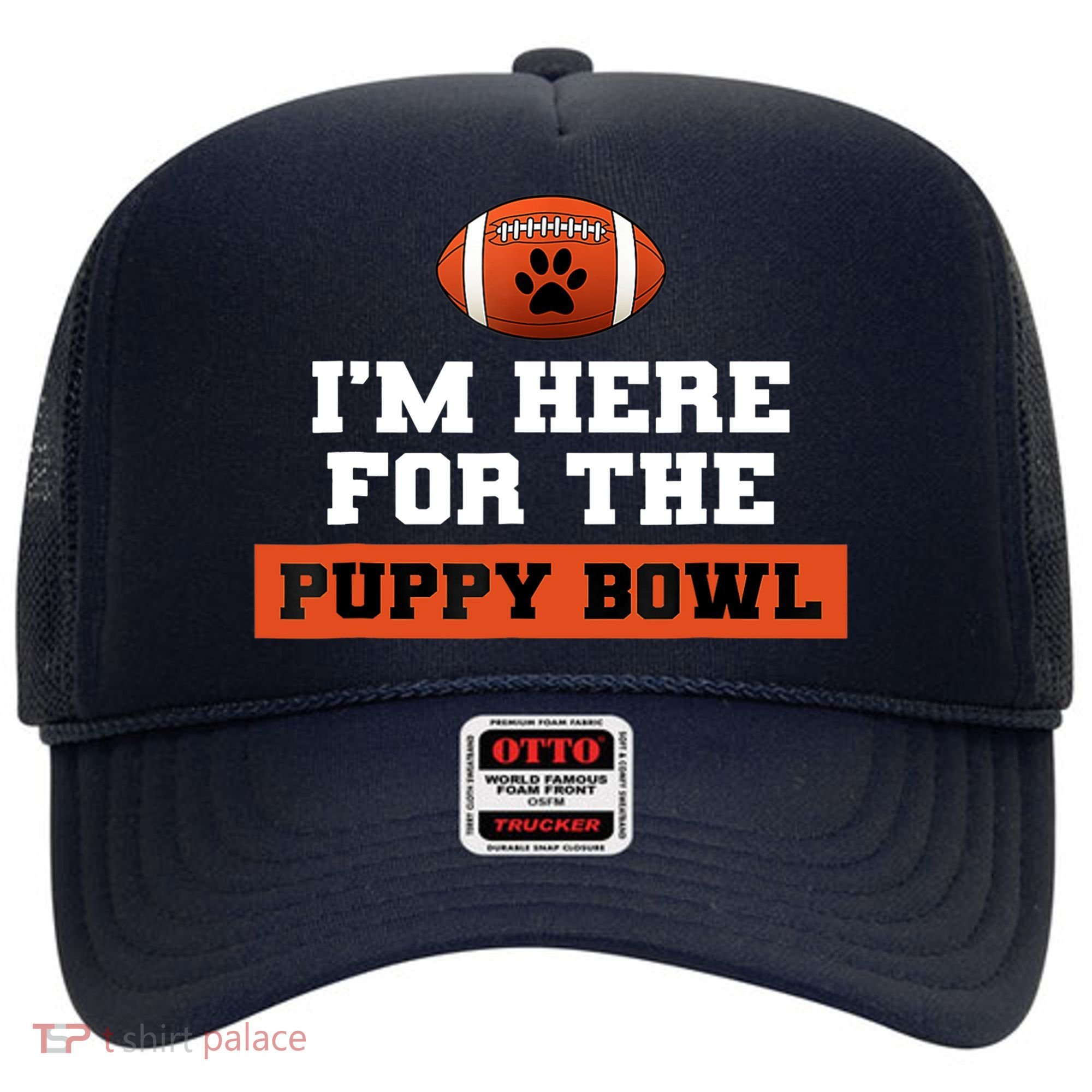I'm Here For The Puppy Bowl Funny Dog Hat