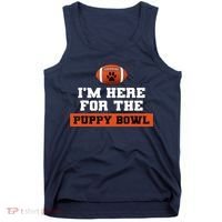 I'm Here For The Puppy Bowl Funny Dog Tank Top thumb 0