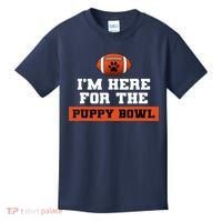 I'm Here For The Puppy Bowl Funny Dog Kids T-Shirt thumb 0