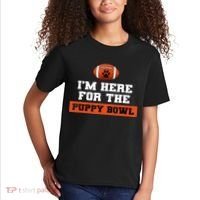I'm Here For The Puppy Bowl Funny Dog Kids T-Shirt thumb 2