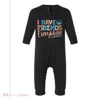 I Have Friends Everywhere Infant Fleece One Piece thumb 0