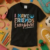 I Have Friends Everywhere Kids T-Shirt thumb 3