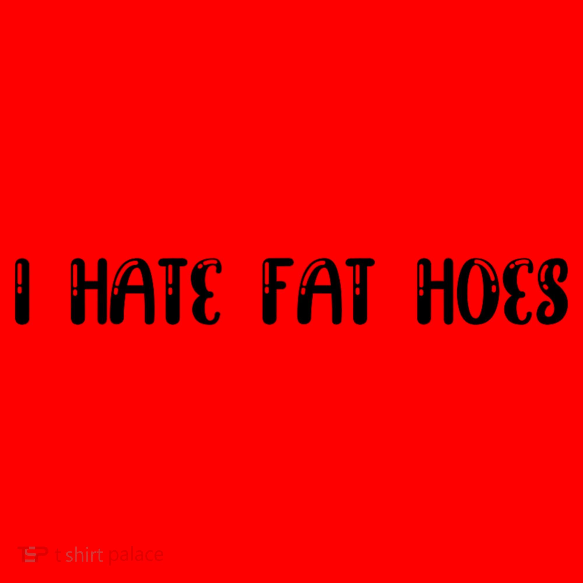 I Hate Fat Hoes Funny Quotes Santa Hat