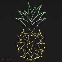 Ice Hockey Funny Pineapple Hawaii For Hockey Player Doggie Tank thumb 4